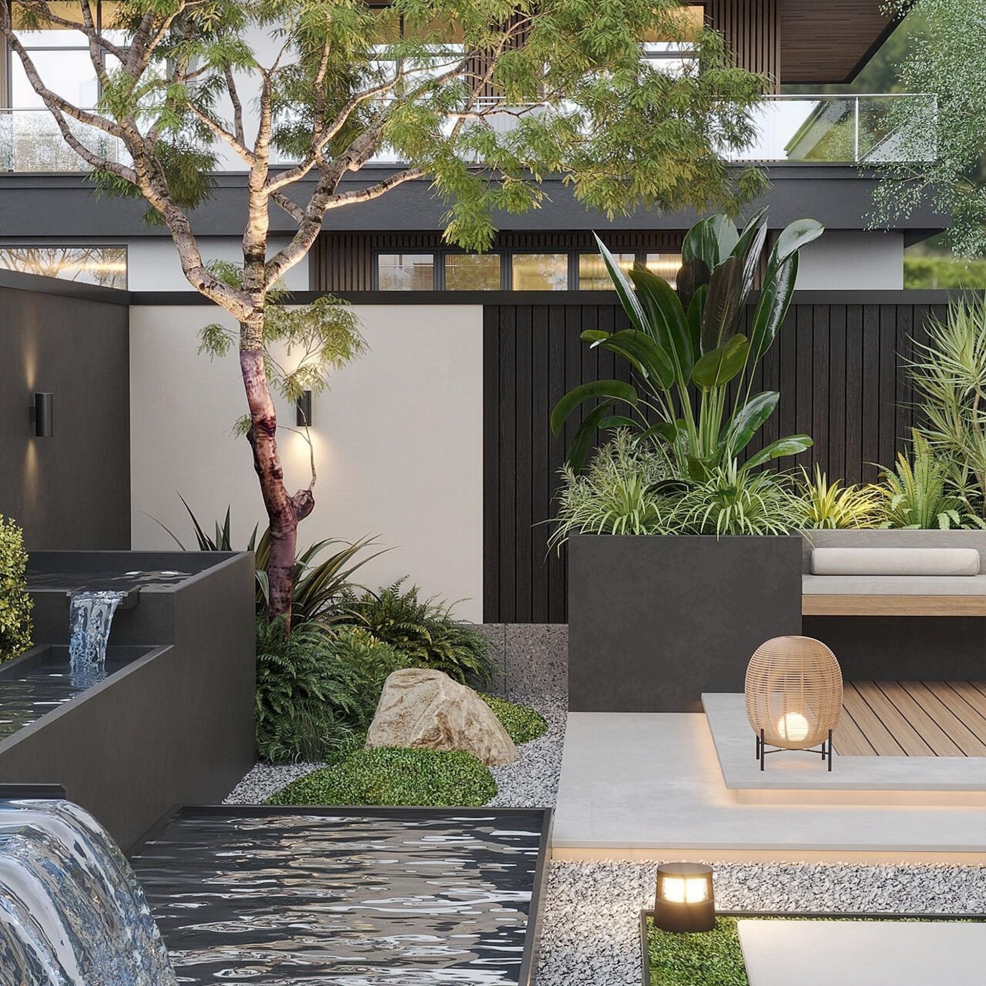 别墅庭院设计 施工